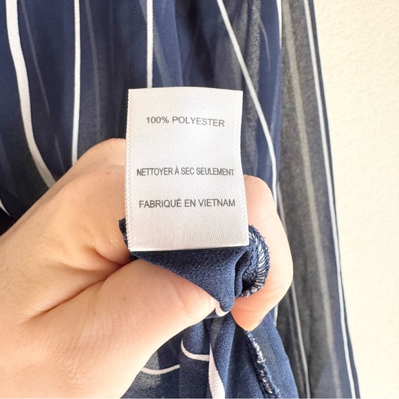 ASTR Sheer Button Up Long Sleeve Dress, XS - Picture 2 of 6